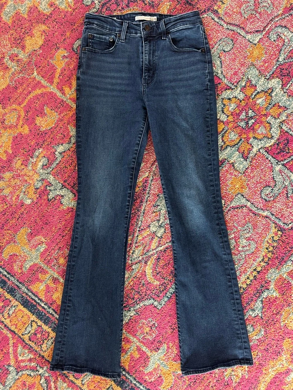 Levi’s | Women’s Dark Blue Denim Premium 725 High Rise Bootcut Jeans Size 29